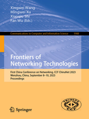 cover image of Frontiers of Networking Technologies